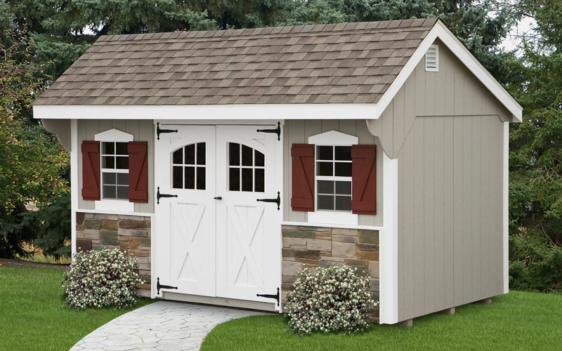 This shed is available in 18 colors and 9 architectural roof colors.